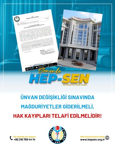 Ünvan Değişikliği Sınavında Mağduriyetler Giderilmeli, Hak Kayıpları Telafi Edilmelidir